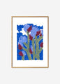 Nina Flagstad Kvorning Blue skies blue flowers poster